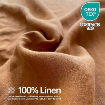 Simple&Opulence 100% Linen Sheets Queen Size Set