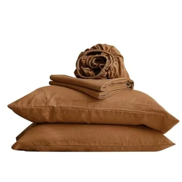 Simple&Opulence 100% Linen Sheets Queen Size Set