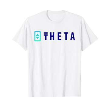 THETA Crypto Cryptocurrency Blue Logo T-Shirt