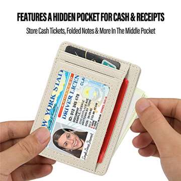 Slim RFID Blocking Card Holder for Women