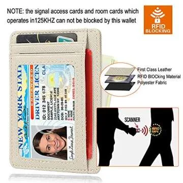 Slim RFID Blocking Card Holder for Women