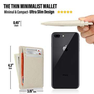 Slim RFID Blocking Card Holder for Women