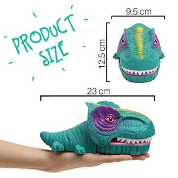 LESONG Dinosaur Toys for Kids, Dino Bite Finger Toy with Light Up Eyes & Sounds for Toddler & Adult, Perfect and Fun Party Game for Birthdays, Best Gift for Boy & Girl up 3, 4, 5 Years Old