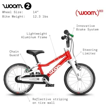 woom 2 Ultralight Children's Bicycle for Kids 3-4.5 Years