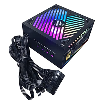 Apevia 1000W RGB Gaming PSU - 80+ Gold, Semi-Modular, 366 RGB Modes
