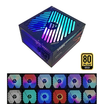 Apevia 1000W RGB Gaming Power Supply 80+ Gold Semi-Modular