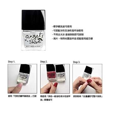 ANGELARIEL Peel Off Base Coat, 14-Free Non Toxic, Ready For Takeoff Peelable Base Coat, No Latex Cuticle Barrier, Non-glue Based Nail Tape, 0.37 fl oz