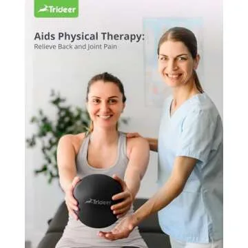 Trideer Pilates Ball 9 Inch Core Ball, Small Exercise Ball with Exercise Guide Barre Ball Mini Yoga Ball for Pilates, Yoga, Core Training, Physical Therapy, Balance, Stability, Stretching (Black)