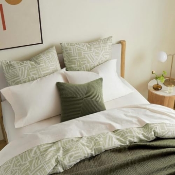 Topfinel Olive Green Decorative Pillow Covers 20x20 Inches