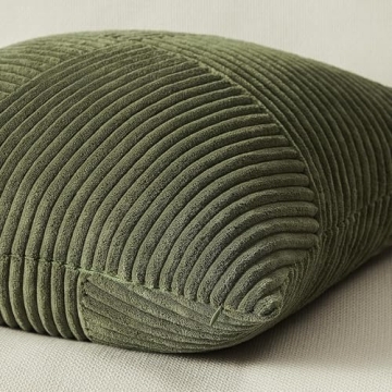 Topfinel Olive Green Decorative Pillow Covers 20x20 Inches