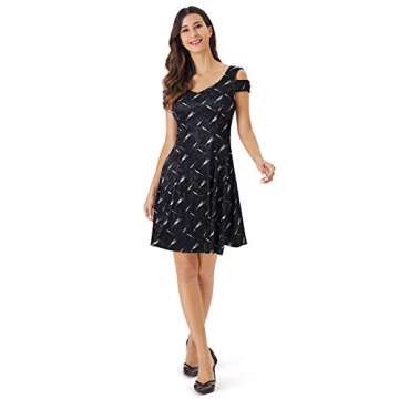 InsNova Women’s Cold Shoulder Cocktail Dresses for Party Wedding Guest