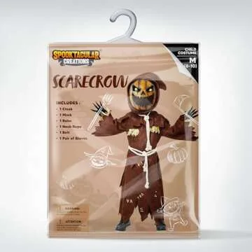 Spooktacular Scarecrow Costume for Kids - Pumpkin Costume