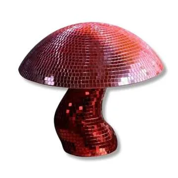 Groovy Disco Mushroom Decor - Vibrant Colors & Sizes