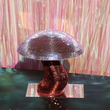 Groovy Disco Mushroom Decor - Vibrant Colors & Sizes