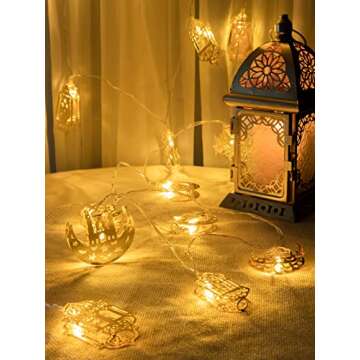 Stunning Ramadan Eid String Light with 20 LED Bulbs