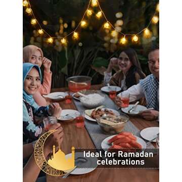 Stunning Ramadan Eid String Light with 20 LED Bulbs