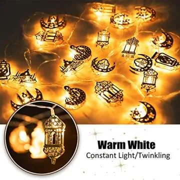 Stunning Ramadan Eid String Light with 20 LED Bulbs