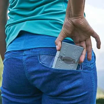 Esbit Ultralight Folding Pocket Stove with Six 14g Solid Fuel Tablets steel, Small - Original