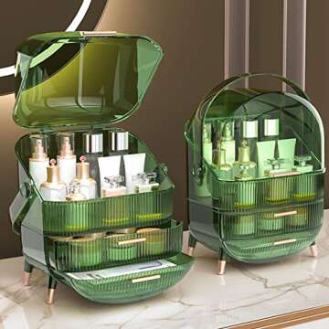 Ergocar Retro Makeup Organizer for Cosmetics and Jewelry