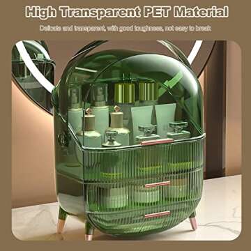 Ergocar Retro Makeup Organizer for Cosmetics and Jewelry