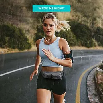 Waterfly Slim Soft Polyester Water Resistant Waist Bag Pack for Man Women Outdoors Running Climbing ...