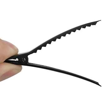 YAKA 50 Pack Black Metal Alligator Hair Clips For Girls Women, Professional Non-slip Hair Bows Pins,DIY Hair Accessories Hair Barrettes