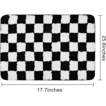 Absorbent Sivilife Bath Mat with Non-Slip Backing