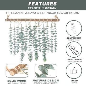MEET ROSE Faux Eucalyptus Hanging Decor - Nature-Inspired Greenery