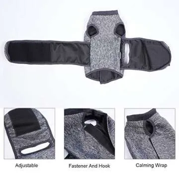Coppthinktu Cat Anxiety Jacket, Anxiety Vest for Cats, Cat Anti Anxiety Vest, Shirt for Cat, Cats Calming Wrap Vet Recommended Calming Solution Vest for Fireworks, Travel, Separation