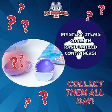 PET Simulator X – Marbled Purple Iridescence Cat Collector Bundle (Mystery Case w/ 8 Items, Series...
