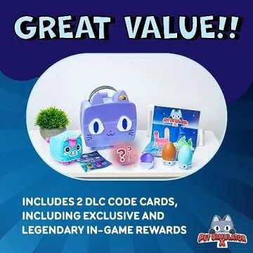 PET Simulator X – Marbled Purple Iridescence Cat Collector Bundle (Mystery Case w/ 8 Items, Series 1) [UCC Distributing Exclusive] [Includes DLC]