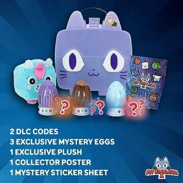 PET Simulator X – Marbled Purple Iridescence Cat Collector Bundle (Mystery Case w/ 8 Items, Series 1) [UCC Distributing Exclusive] [Includes DLC]