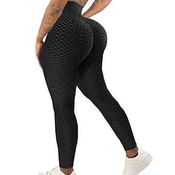 SEASUM Women High Waisted Yoga Pants Workout Butt Lifting Scrunch Booty Leggings Tummy Control Anti ...