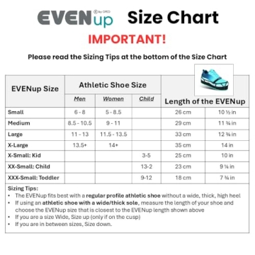 EVENup Shoe Balancer for Walking Boots and Mobility
