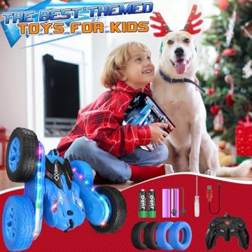 Jimdella Remote Control Stunt Car for Kids Ages 4-6