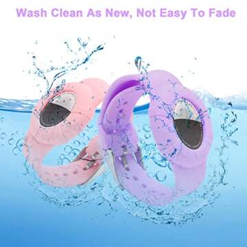 Soft Silicone Airtag Bracelets for Kids - 2 Pack