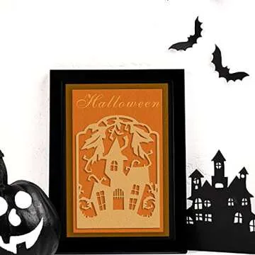 Halloween House Frame Background Cutting Dies for Crafting