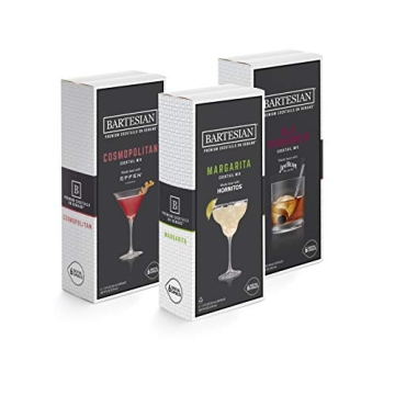 Bartesian Cocktail Capsules - Pack of 18 Flavors for Home Mixology