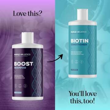 Advanced Biotin Shampoo for Hair Growth - Thinning Hair & Hair Loss, Black Castor, Caffeine, Collagen, Rosemary Oil - Thickening Shampoo for Men & Women