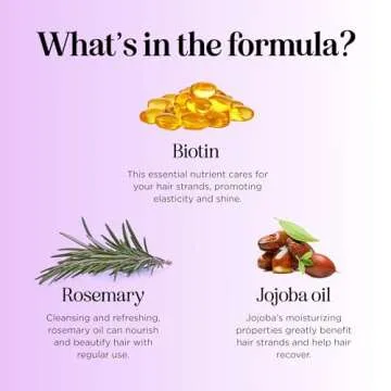 Advanced Biotin Shampoo for Hair Growth - Thinning Hair & Hair Loss, Black Castor, Caffeine, Collagen, Rosemary Oil - Thickening Shampoo for Men & Women