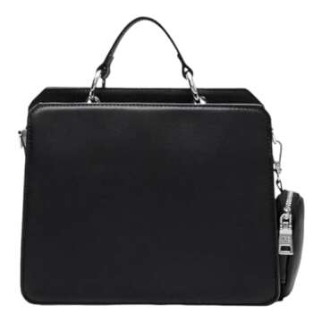 Steve Madden Bevelyn Convertible Crossbody Bag in Black