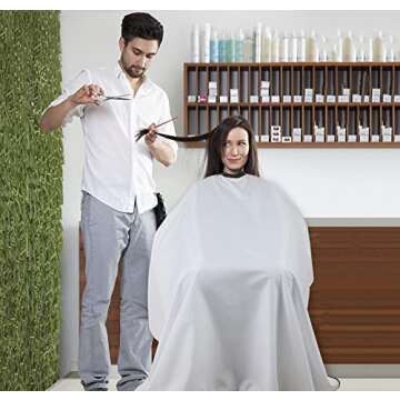 YELEGAI Professional Salon Hair Cutting Cape - 56x63 Black