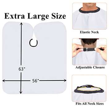 YELEGAI Professional Salon Hair Cutting Cape - 56x63 Black