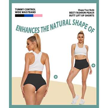 Women's High Waist Yoga Booty Shorts Workout Spandex Dance Hot Pants Butt Lifting Leggings Rave Outf...