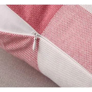 Phantoscope Decorative Gingham Pillow Covers for Home