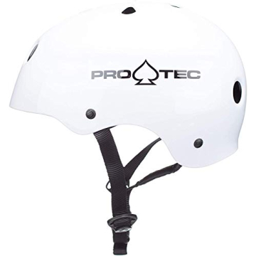 Pro-Tec Classic Skate Helmet for Adults in Gloss White
