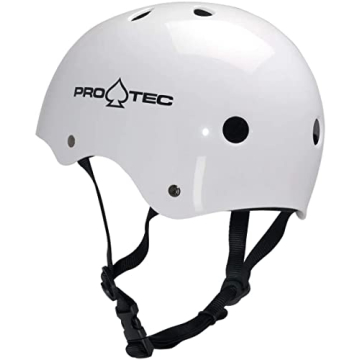 Pro-Tec Classic Skate Helmet for Adults in Gloss White