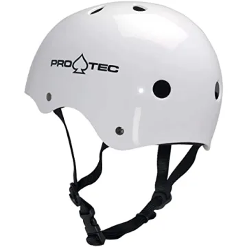 Pro-Tec Classic Skate Helmet for Adults in Gloss White
