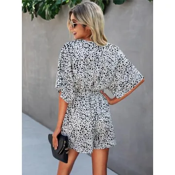 PRETTYGARDEN Women’s Floral Print Jumpsuit with Pockets