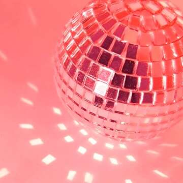 PP OPOUNT 2360 Pieces Self-Adhesive Mosaic Tiles, 5 x 5 mm Disco Tiles, Real Glass Mirror Mosaic for...